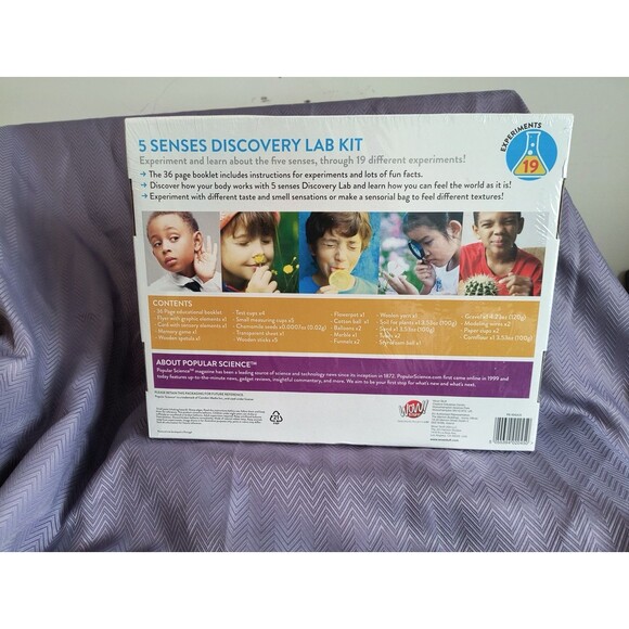 Popular Science 5 Senses Discovery Lab Kit Educational Kids Interactive - Picture 7 of 9